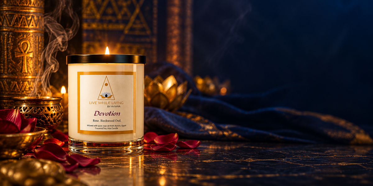 Sacred Self candle collection by Live While Living